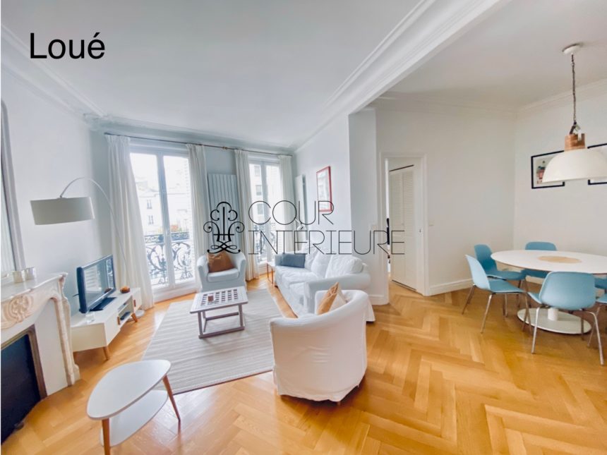 MEUBLÉ – 2 chambres + 1 bureau – 86 m2 – Paris 8ème (limite 17ème) – Ternes / rue Saint Honoré – 3ème étage avec ascenseur – Loyer charges comprises : 3.300 euros + possibilité parking 200 euros