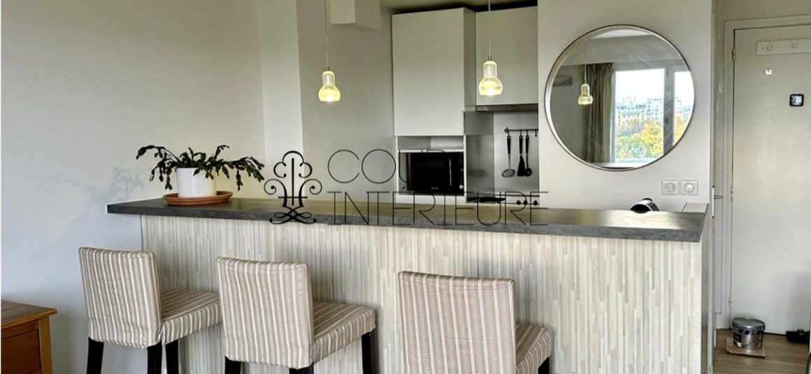 MEUBLÉ – 1 chambre – Paris 14ème – Bld Edgar Quinet – 35 m2 – 8ème étage ascenseur – Loyer charges comprises : 1.400 euros