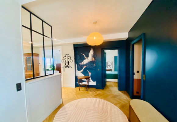 MEUBLÉ – 4 chambres – RÉNOVATION TOTALE de STANDING – PARIS 17ème – Avenue des Ternes – 175  m2 – Balcon / Terrasse – 7ème et dernier étage – Loyer charges comprises : 12.000 euros