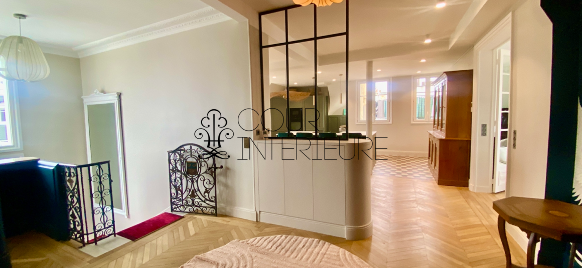 Sans titre12 MEUBLÉ – 4 chambres – RÉNOVATION TOTALE de STANDING – PARIS 17ème – Avenue des Ternes – 175 m2 – Balcon / Terrasse – 7ème et dernier étage – Loyer charges comprises : 12.000 euros