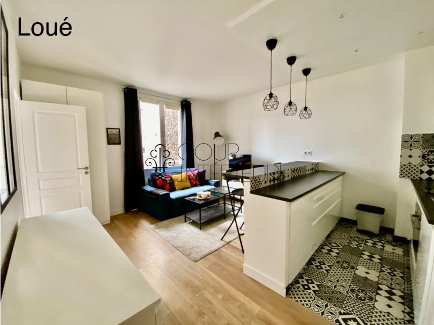 MEUBLÉ – 1 chambre – 31 m2 – Paris 17ème – Rue Débarcadère – 3ème étage ascenseur – Loyer charges comprises : 1.500 euros