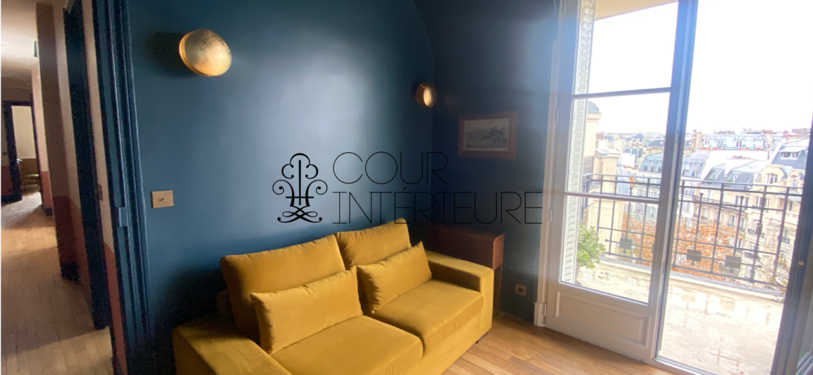 Sans titre8 MEUBLÉ – 4 chambres – RÉNOVATION TOTALE de STANDING – PARIS 17ème – Avenue des Ternes – 175 m2 – Balcon / Terrasse – 7ème et dernier étage – Loyer charges comprises : 12.000 euros