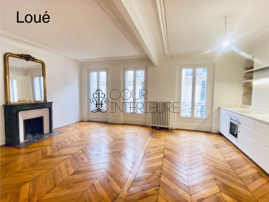 VIDE –  2 chambres – Paris 17ème – 73 m2 – Rue Labie – 4ème étage sans ascenseur – Loyer charges comprises : 2.500 euros