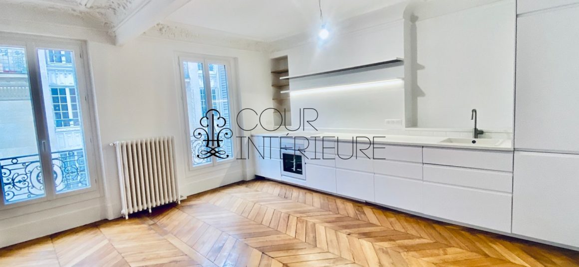 VIDE –  2 chambres – Paris 17ème – 73 m2 – Rue Labie – 4ème étage sans ascenseur – Loyer charges comprises : 2.500 euros