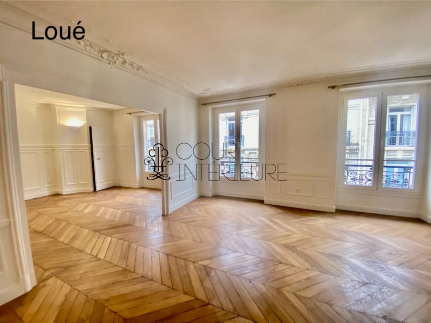 VIDE – Réfection totale – 3 chambres – 131 m2 – Paris 7ème – Rue de Bellechasse – 4ème étage ascenseur – Loyer charges comprises : 5.000 euros