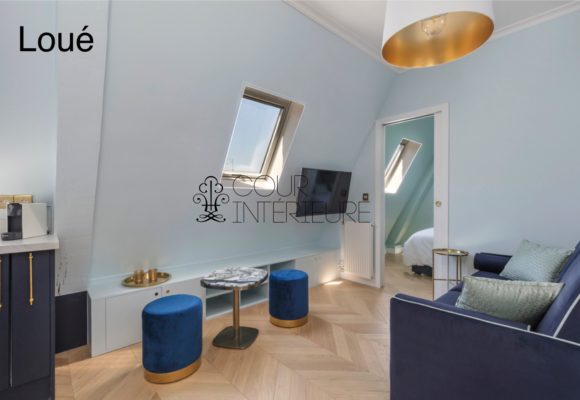 MEUBLÉ – 1 chambre – 22 m2 au sol – Paris 8ème – Avenue Hoche (Parc Monceau – Etoile) – Loyer charges comprises : 1.300 euros (chauff et eau chaude collectifs inclus et Internet inclus) MEUBLÉ – 1 chambre – 22 m2 au sol – Paris 8ème – Avenue Hoche (Parc Monceau – Etoile) – Loyer charges comprises : 1.300 euros (chauff et eau chaude collectifs inclus et Internet inclus)