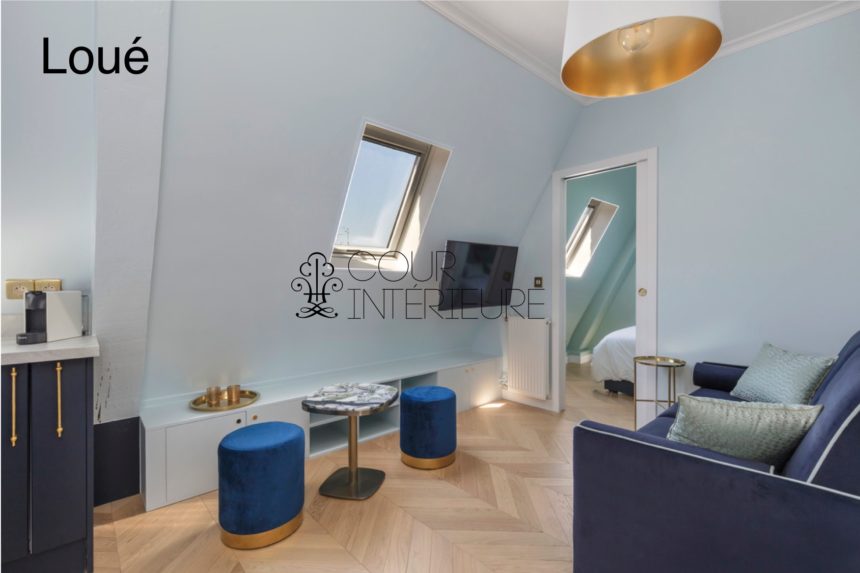 MEUBLÉ – 1 chambre – 22 m2 au sol – Paris 8ème – Avenue Hoche (Parc Monceau – Etoile) – Loyer charges comprises  : 1.300 euros (chauff et eau chaude collectifs inclus et Internet inclus)