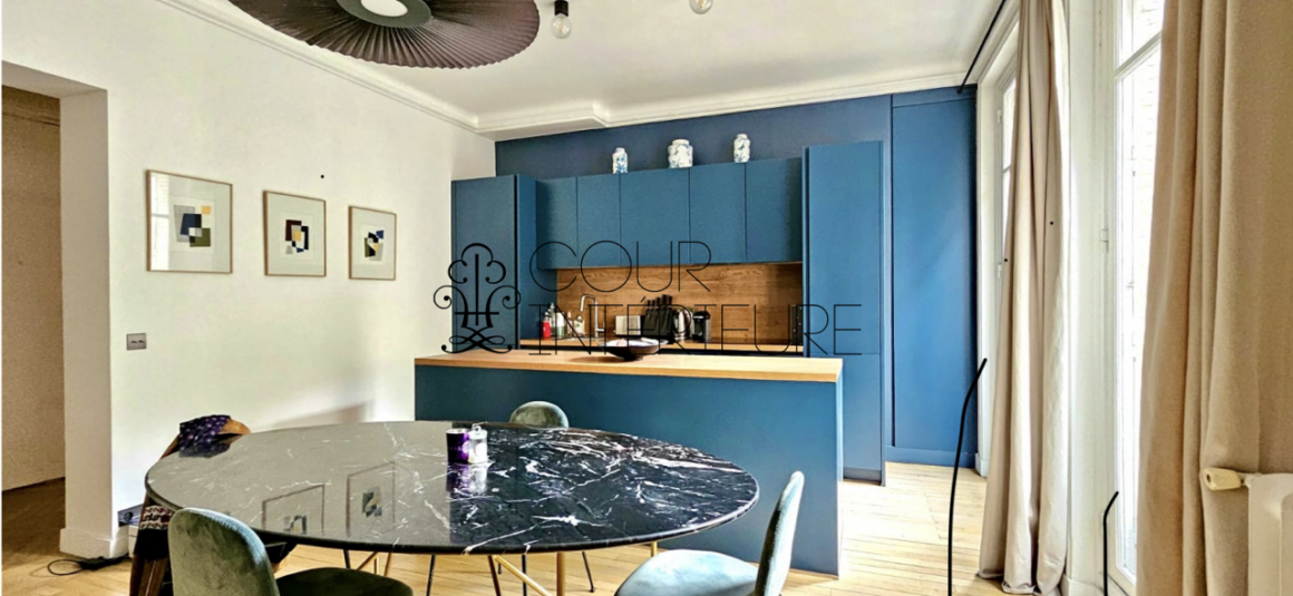 MEUBLÉ – 2 chambres – 95,78 m2 – Paris 16ème – Rue Pergolèse – 1er étage ascenseur – Loyer charges comprises : 3.990 euros (chauffage collectif)