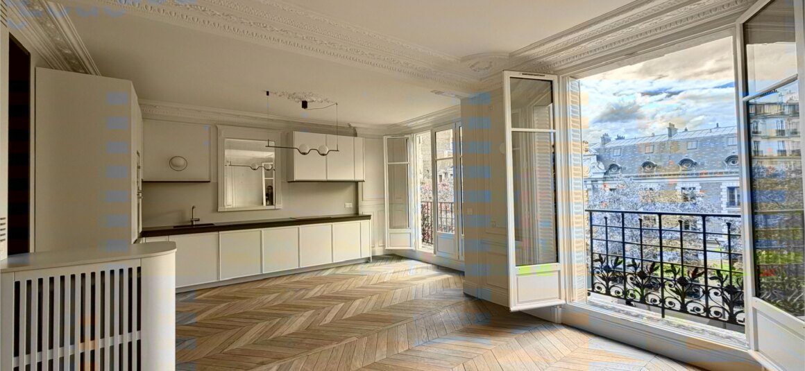 VIDE – 2 chambres – PARIS 16ème – Bld Exelmans – 75,37 m2 – 4ème étage avec ascenseur – Loyer charges comprises : 3.000 euros (chauffage et eau chaude collectifs)