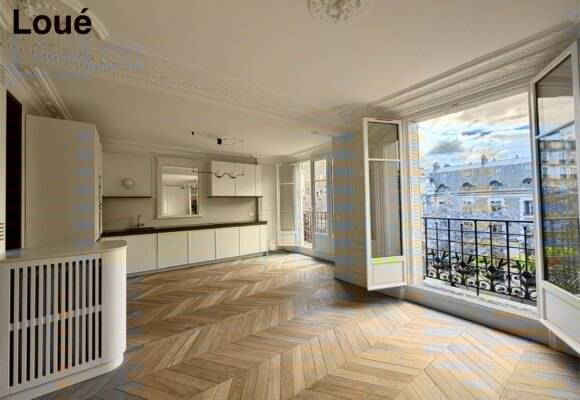 VIDE – 2 chambres – PARIS 16ème – Bld Exelmans – 75,37 m2 – 4ème étage avec ascenseur – Loyer charges comprises : 3.000 euros (chauffage et eau chaude collectifs)