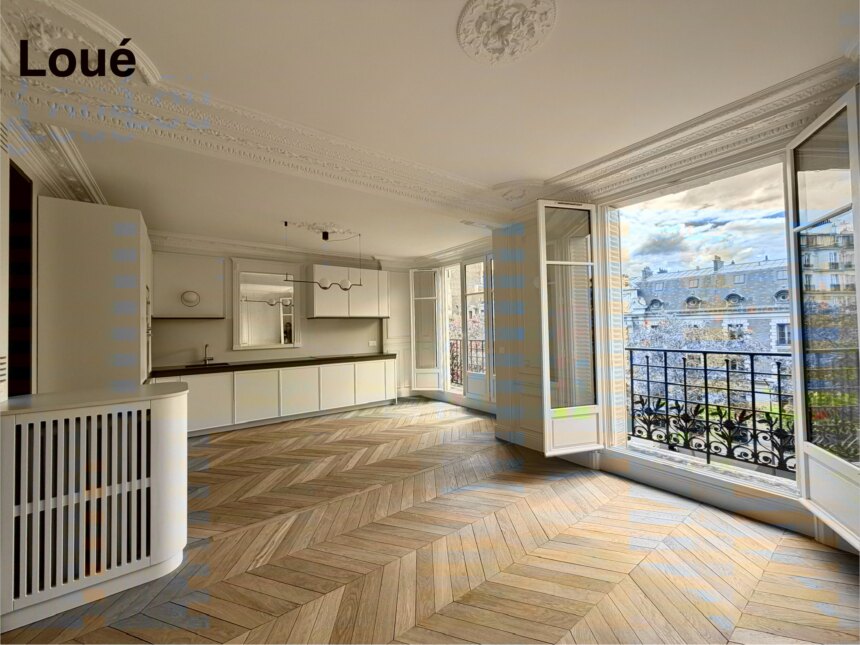 VIDE – 2 chambres – PARIS 16ème – Bld Exelmans – 75,37 m2 – 4ème étage avec ascenseur – Loyer charges comprises : 3.000 euros (chauffage et eau chaude collectifs)