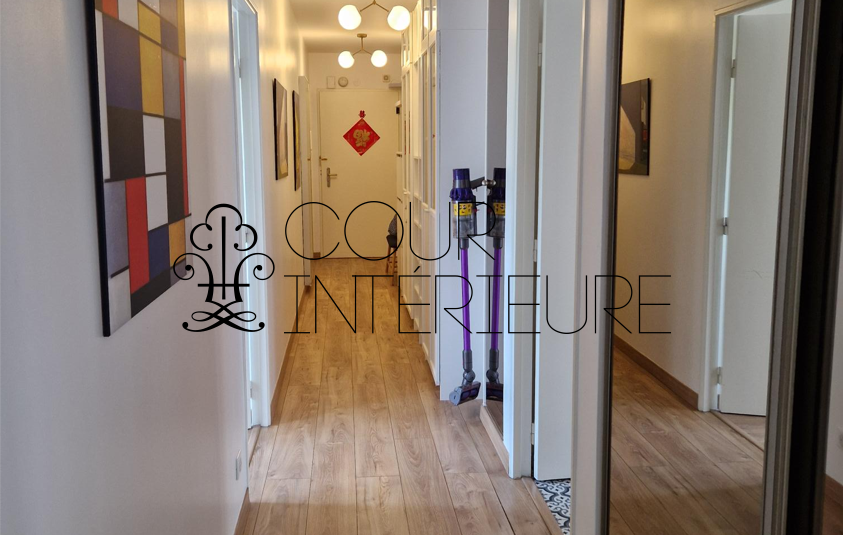 MEUBLÉ – 2 chambres – LEVALLOIS (92) – 68,34 m2 + balcon – 1er étage ascenseur – Loyer charges comprises : 2.300 euros (chauffage et eau chaude collectifs)