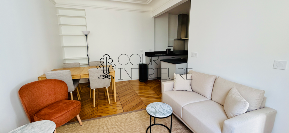 MEUBLÉ – 1 chambre – Paris 17ème – Rue Brunel – 42 m2 – 3ème étage avec ascenseur – Loyer charges comprises : 1.900 euros