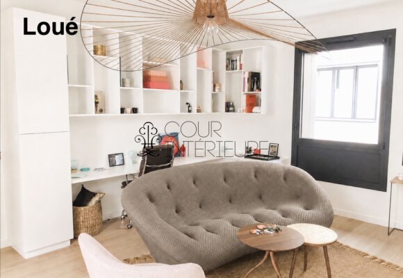 MEUBLÉ – 1 chambre – PARIS 7ème – RASPAIL/BAC/GRENELLE – 62 m2 et terrasse plein ciel de 35 m2 – 2ème étage ascenseur – Loyer charges comprises : 4.400 euros (chauffage et eau chaude collectifs compris et Internet compris)