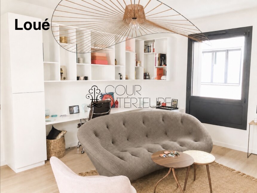 MEUBLÉ – 1 chambre – PARIS 7ème – RASPAIL/BAC/GRENELLE – 62 m2 et terrasse plein ciel de 35 m2 – 2ème étage ascenseur – Loyer charges comprises : 4.400 euros (chauffage et eau chaude collectifs compris et Internet compris)