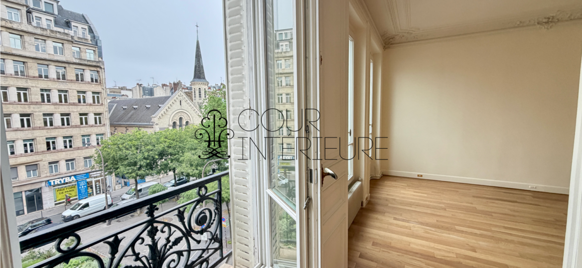 VIDE – 2 chambres – Paris 17ème – Boulevard des Batignolles – 87,43 m2 – 3ème étage ascenseur – Loyer charges comprises : 3.000 euros