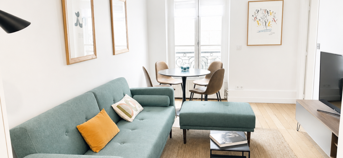 Sans titre MEUBLÉ – 1 chambre – PARIS 7ème – Rue Pierre Leroux – 38,3 m2 – 5ème étage ascenseur – Loyer charges comprises : 1.900 € (Internet inclus)