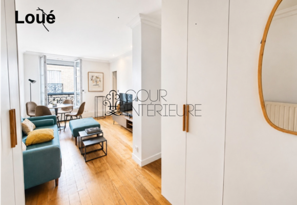 MEUBLÉ – 1 chambre – PARIS 7ème – Rue Pierre Leroux – 38,3 m2 – 5ème étage ascenseur – Loyer charges comprises : 1.900 € (Internet inclus)