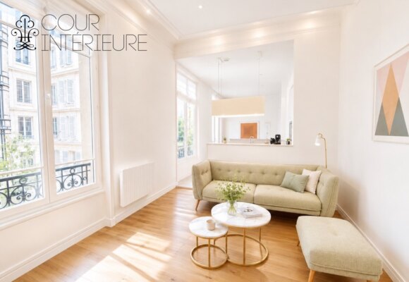 MEUBLÉ – Immeuble grand standing conciergerie 24h/24 – 3 chambres (2 chambres + 1 bureau / chambre d&rsquo;amis) – 77 m2 – Bld Flandrin / angle Ave Foch/Porte Dauphine –  Paris 16ème – 1er étage ascenseur – Loyer mensuel charges comprises : 3.100 €
