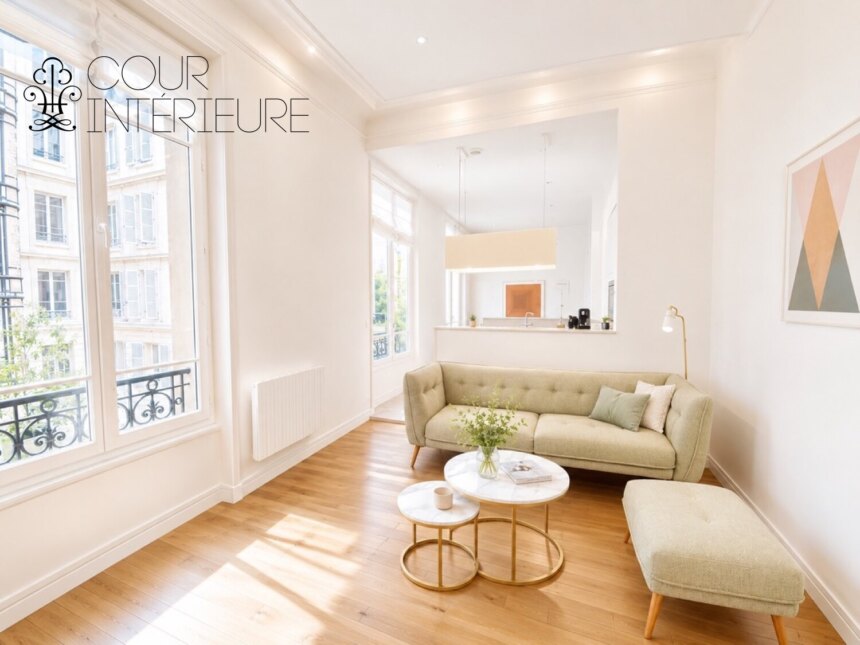 MEUBLÉ – Immeuble grand standing conciergerie 24h/24 – 3 chambres (2 chambres + 1 bureau / chambre d&rsquo;amis) – 77 m2 – Bld Flandrin / angle Ave Foch/Porte Dauphine –  Paris 16ème – 1er étage ascenseur – Loyer mensuel charges comprises : 3.100 €