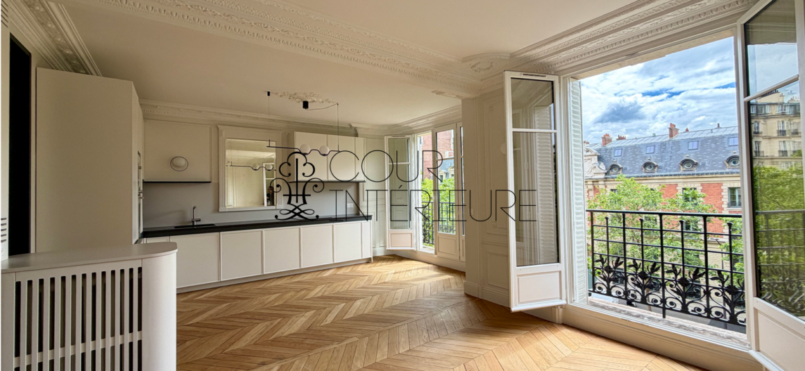 Sans titre62 VIDE – 2 chambres – PARIS 16ème – Bld Exelmans – 75,37 m2 – 4ème étage avec ascenseur – Loyer charges comprises : 3.000 euros (chauffage et eau chaude collectifs)