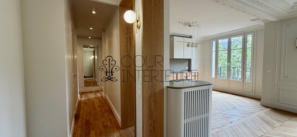 VIDE – 2 chambres – PARIS 16ème – Bld Exelmans – 65,40 m2 – 5ème étage avec ascenseur – Loyer charges comprises : 2.600 euros (chauffage et eau chaude collectifs)