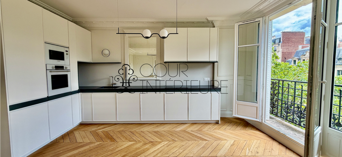 Sans titre64 VIDE – 2 chambres – PARIS 16ème – Bld Exelmans – 75,37 m2 – 4ème étage avec ascenseur – Loyer charges comprises : 3.000 euros (chauffage et eau chaude collectifs)
