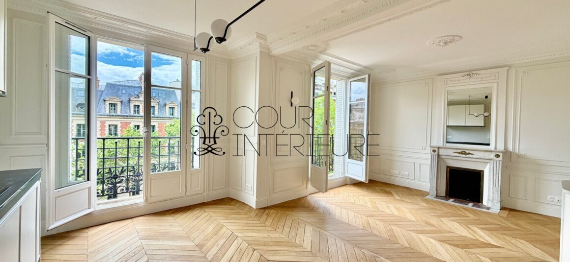 Sans titre67 VIDE – 2 chambres – PARIS 16ème – Bld Exelmans – 75,37 m2 – 4ème étage avec ascenseur – Loyer charges comprises : 3.000 euros (chauffage et eau chaude collectifs)