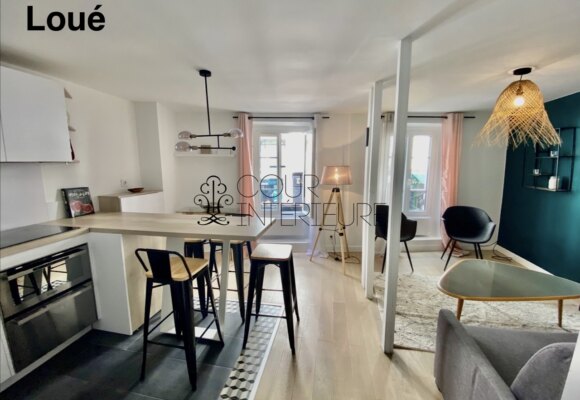 MEUBLÉ – 1 chambre – 37,1 m2 – Paris 17ème – Rue des Acacias – 1er étage sans ascenseur –  Loyer charges comprises : 1.550 €