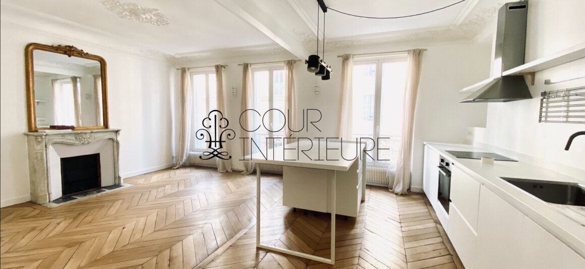 VIDE –  2 chambres – Paris 17ème – 73 m2 – Rue Labie (quartier Ternes / Poncelet) – 3ème étage sans ascenseur – Loyer charges comprises : 2.490 euros