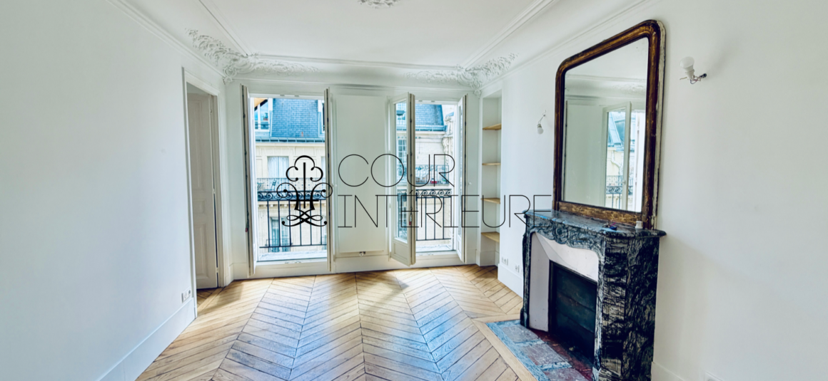 VIDE – 2 chambres –  51 m2 + Balcon filant –  Paris 17ème – Rue Labie  (Ternes / Poncelet) – 5ème étage sans ascenseur  – Loyer charges comprises : 1.900 €