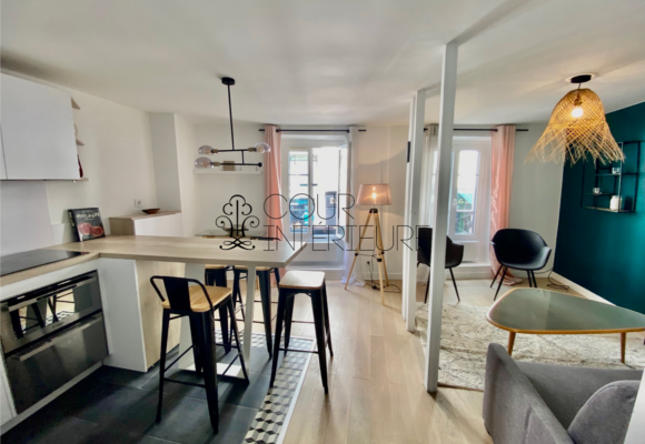 MEUBLÉ – 1 chambre – 37,1 m2 – Paris 17ème – Rue des Acacias – 1er étage sans ascenseur –  Loyer charges comprises : 1.550 €