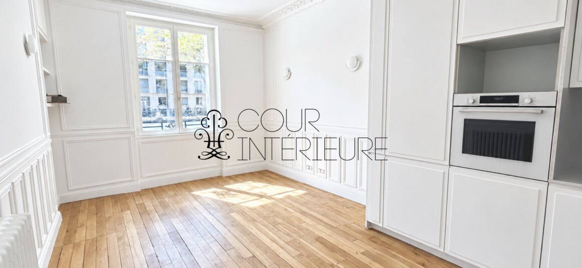 Sans titre102 VIDE – 1 chambre – 45,55 m2 – Paris 16ème – Bld Exelmans – Rez de chaussée avec courette privative (en cours aménagement) – Loyer charges comprises : 1.750 euros (chauffage et eau chaude collectifs)