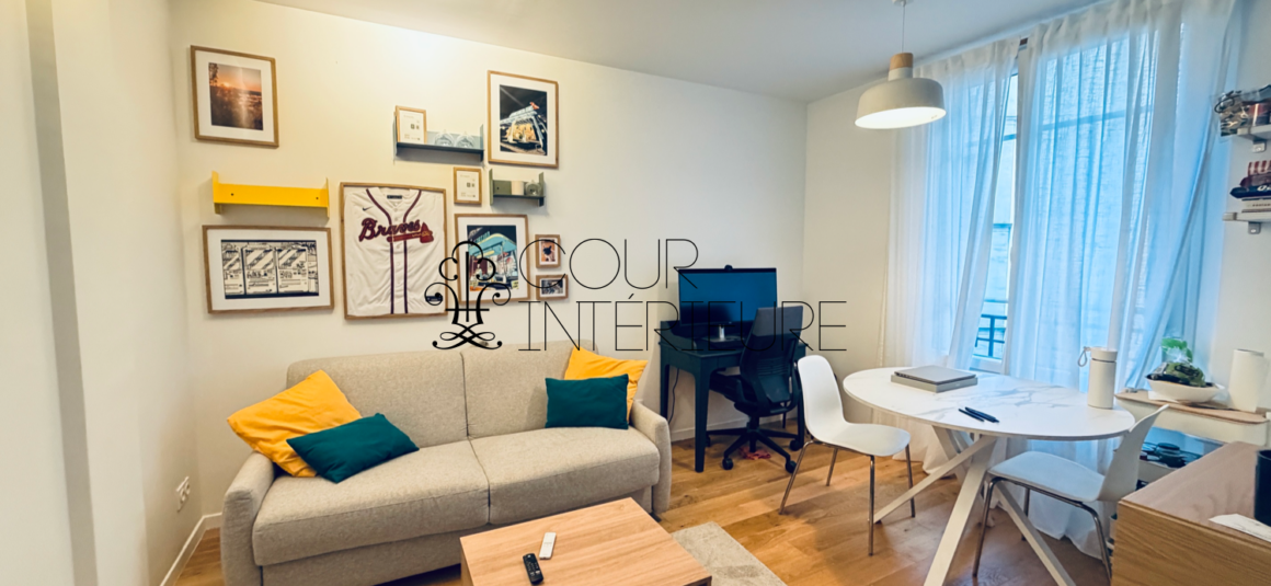 Sans titre502 MEUBLÉ – 1 chambre – Paris 18ème – Rue Championnet / angle rue Ordener – 35,54 m2 – 3ème étage ascenseur – Loyer charges comprises : 1.300 euros (chauffage collectif inclus)