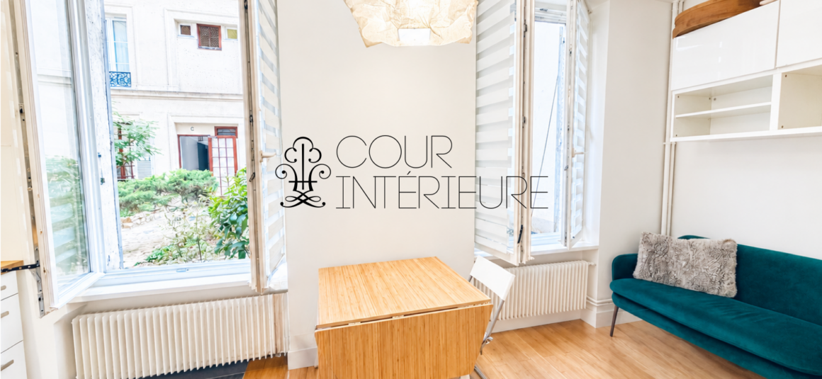 Sans titre601 MEUBLÉ – Studio – 26,35 m2 – Paris 7ème – Rue Cler – Rez de jardin sur cour au calme – Loyer charges comprises : 1.250 euros (chauffage et eau chaude collectifs)